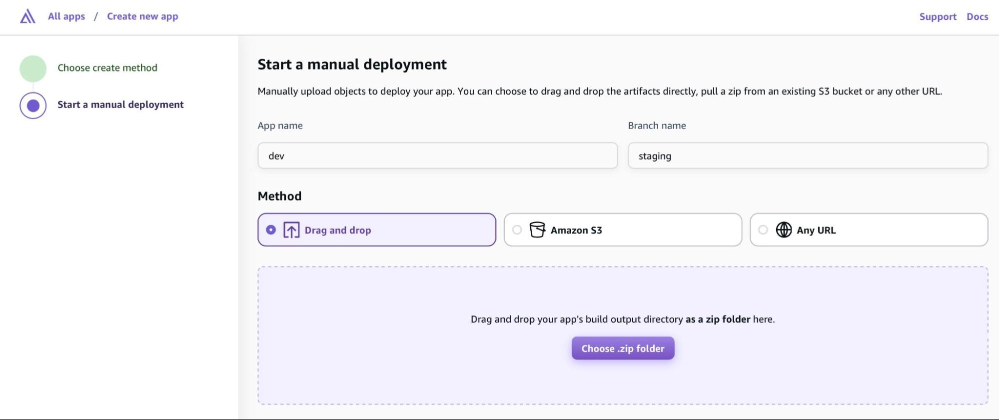 drag and drop file